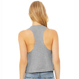 TRIAC Women's Fashion Crop Tank -Athletic Heather- Repeat