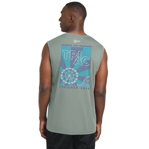 TRIAC Men's Muscle Tech Tank -Silver- 2026 Finisher