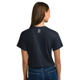 ETC Women's Crop Tee -Midnight Navy- Diagonal