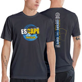 Escape The Cape Tri 2026 Course design. Sustainably-produced technical performance tee - 75% less water, 67% fewer chemicals, and 39% less energy used in production. Item ID depm617412m