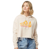 ETC Women's Fleece Crop Hoody -Bone- Sunrise