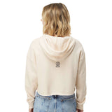 ETC Women's Fleece Crop Hoody -Bone- Sunrise