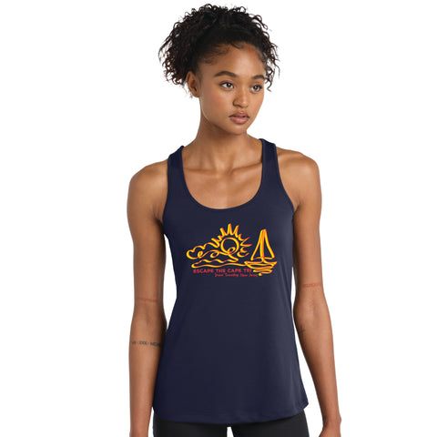 ETC Women's Tech Singlet -Navy- Sunrise