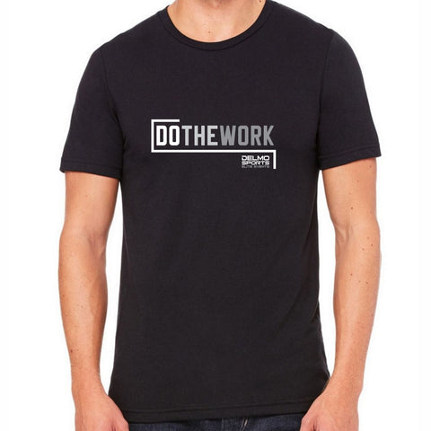 DelmoSports 'Do the Work' Men's Lifestyle Tee - Black