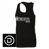 DelMoSports Women's Racerback Singlet -Black- Do The Work