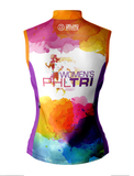 Women's Sleeveless Varlo Full Zip Gilet - Multi-Colored - 'Logo' Design