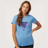 WPT Women's Tech Tee -Carolina Blue- Triangle