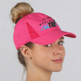 WPT Cap -Hot Pink Ponytail- Logo