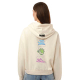 WPT Women's Boxy Hoody -Bone- Script