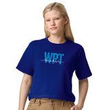 WPT Women's Boxy Crop Tee -Lapis- Script