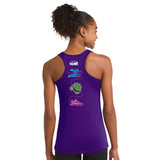 WPT Women's Tech Singlet -Purple- Script