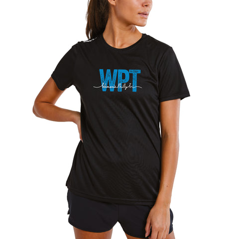 WPT Women's Tech CRAFT Tee -Black- Script