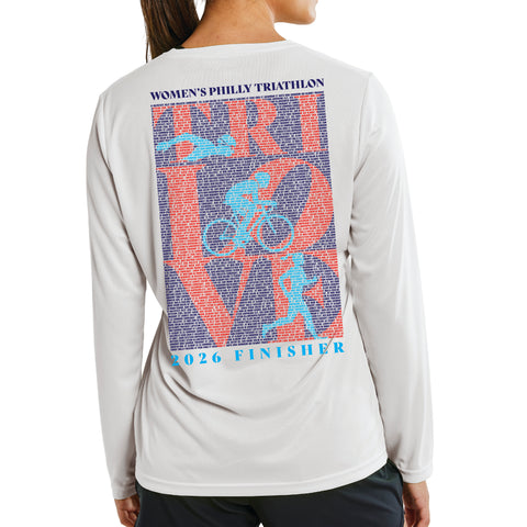 WPT Women's LS Tech CRAFT Tee -White- 2026 Finisher