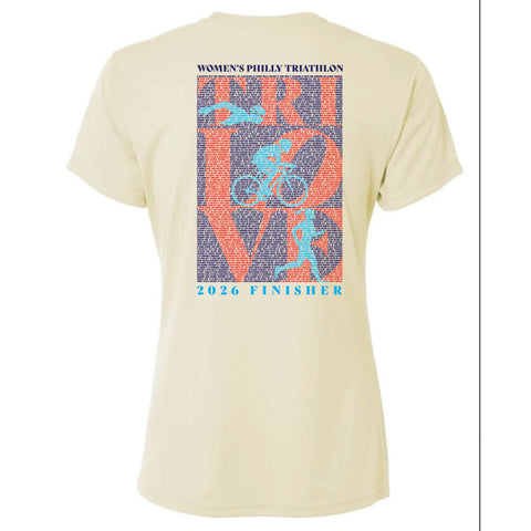 WPT Women's Tech Tee -Light Yellow- 2026 Finisher