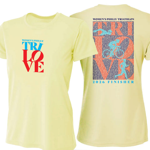 WPT Women's Tech Tee -Light Yellow- 2026 Finisher