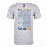 Tri the Wildwoods Finisher Names 2021 Unisex SS Ringspun Tee -Medium Grey