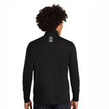 Tri the Wildwoods Men's TriBlend 1/4 Zip -Black Triad Solid - LCP