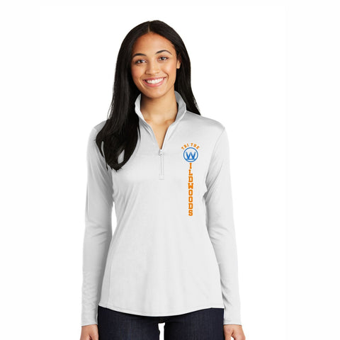 Tri the Wildwoods Left Chest Print Women's Tech 1/4 Zip