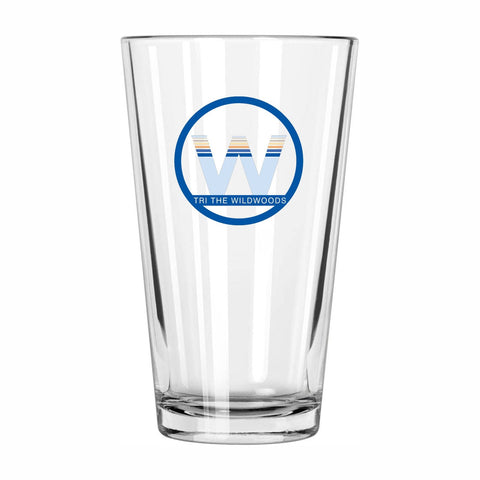 TRI the WILDWOODS Pint Glass - Logo