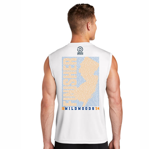 WW Men's Muscle Tech Tank -White- 2024 Names