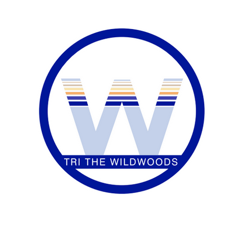 Tri the Wildwoods Permanent Sticker - White