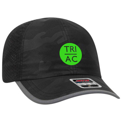 TRIAC Cap - Tech 6-Panel -Black Camo- Logo