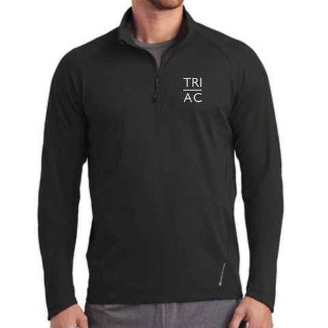 Men's Pullover Stretch 1/2 Zip - Blacktop