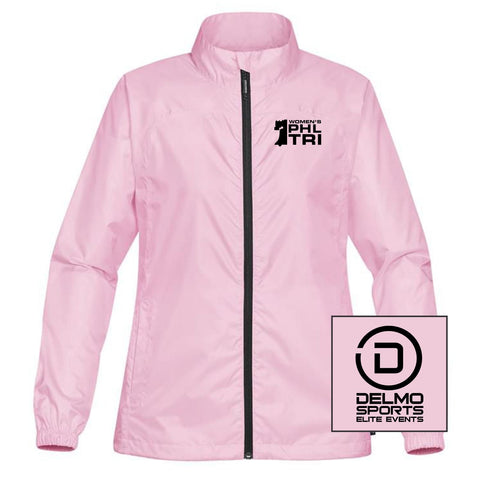 WPT Packable Zip Shell -Pink- Embroidery