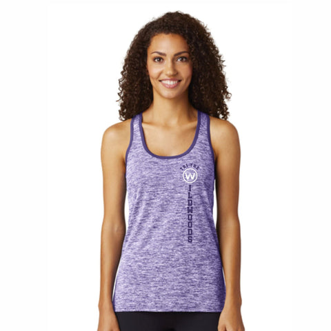 TRI the WILDWOODS Women's Tech Racerback Tank - Purple - LCP