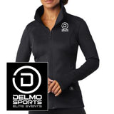 DelMoSports: 'Delmo-EMB' Women's Full Zip Tech Jacket - Blacktop - by OGIO